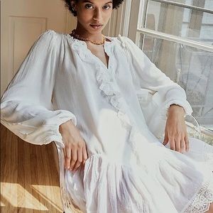 Free People Jeanette Tunic White sz S